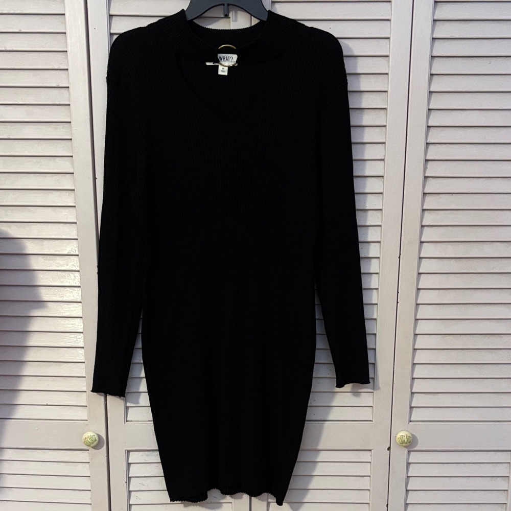 Say What? Sweater Dress - Picture 2 of 5